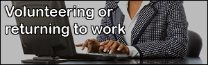 Volunteering or returning to work